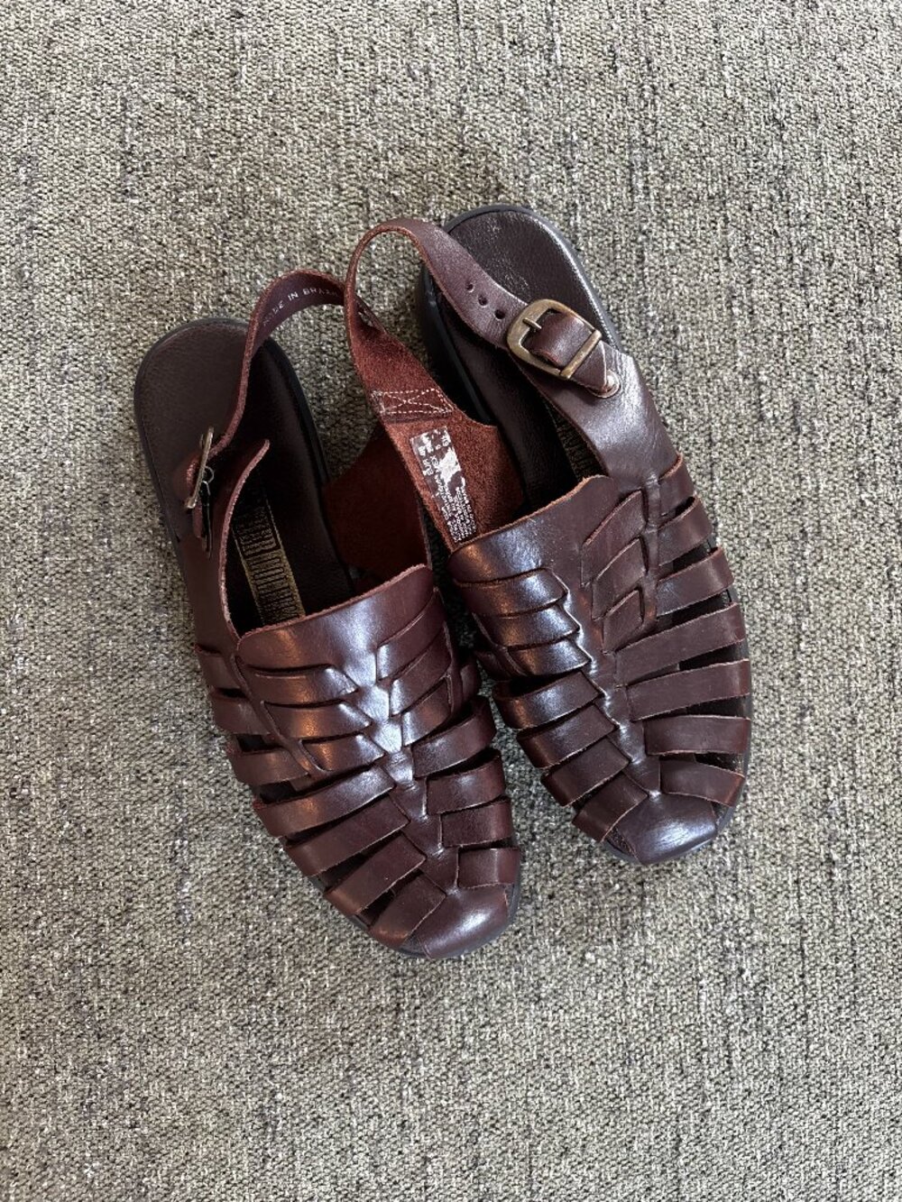 Vintage Leather Fisherman Sandals